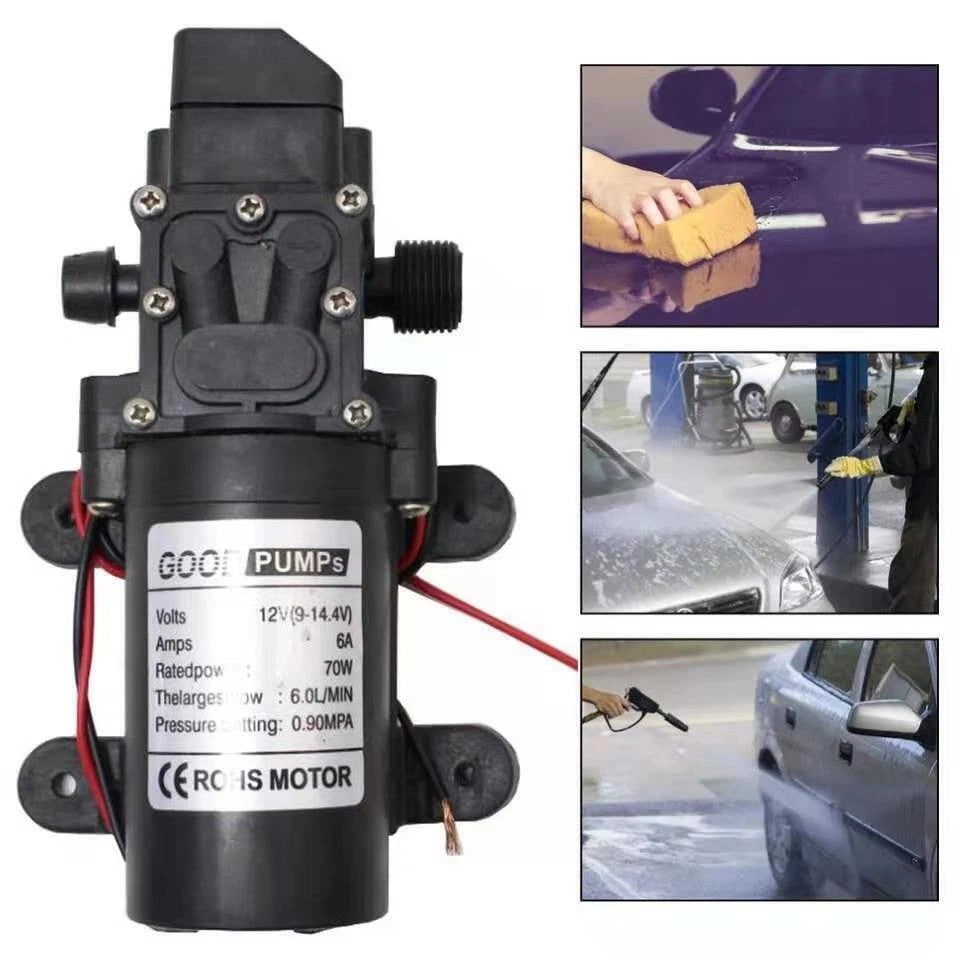 12V Water Pump 6L 130PSI Diaphragm Sprayer Pump Irrigation Pump