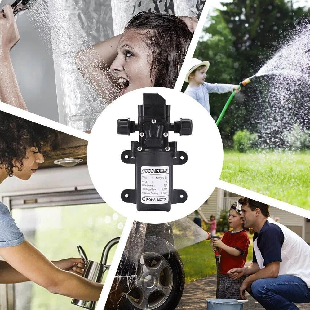 12V Water Pump 6L 130PSI Diaphragm Sprayer Pump Irrigation Pump