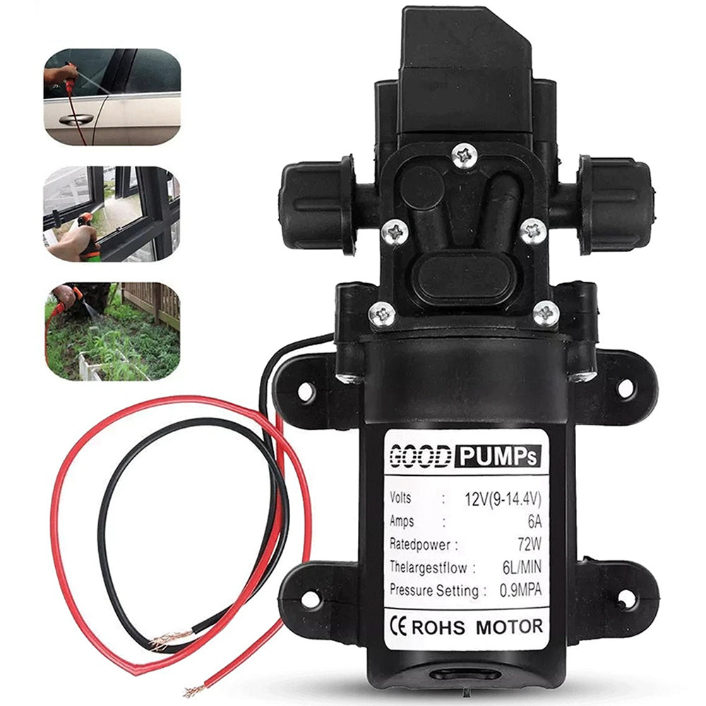 12V Water Pump 6L 130PSI Diaphragm Sprayer Pump Irrigation Pump