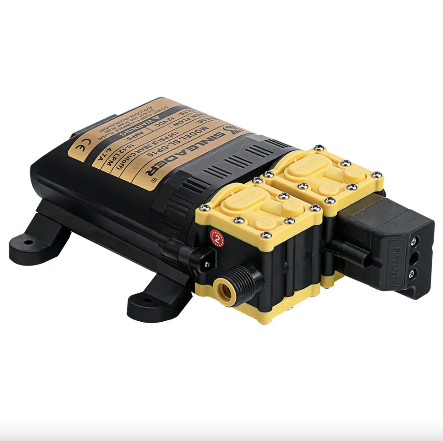 12V Automatic Water Pump 12L 130PSI High Pressure Self Priming Caravan Marine Pump