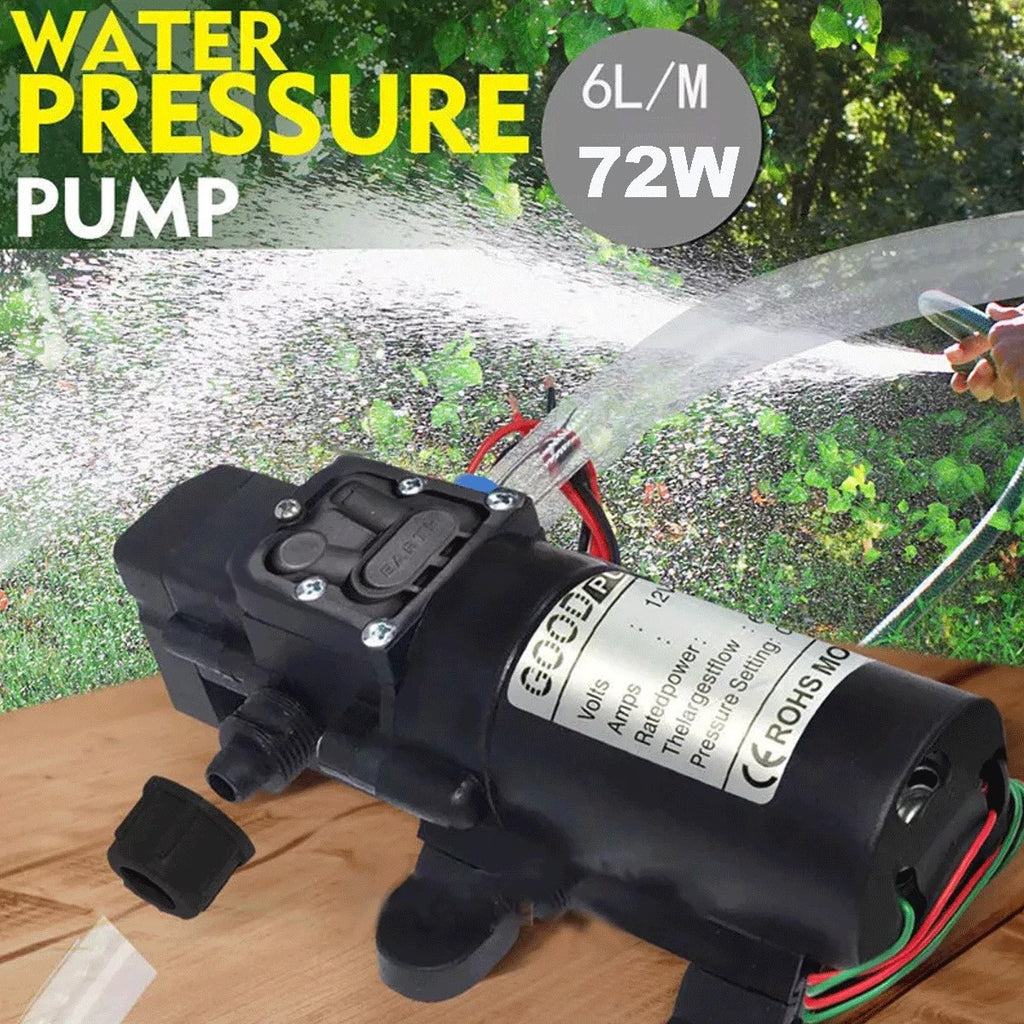 12V Automatic Water Pump 6L 130PSI Pressure Self Priming Caravan Pump