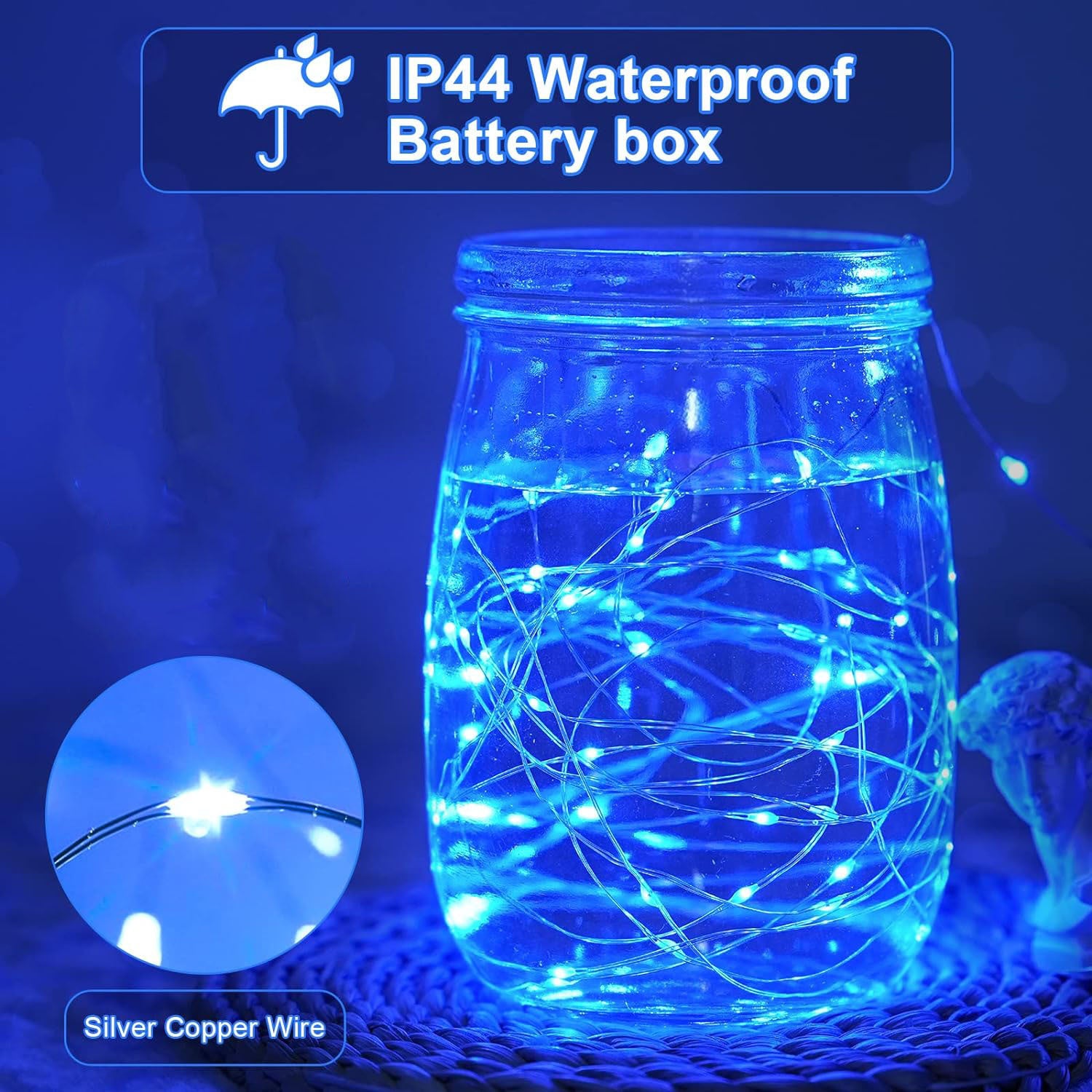 200 LED Fairy String Lights 20M (Blue)