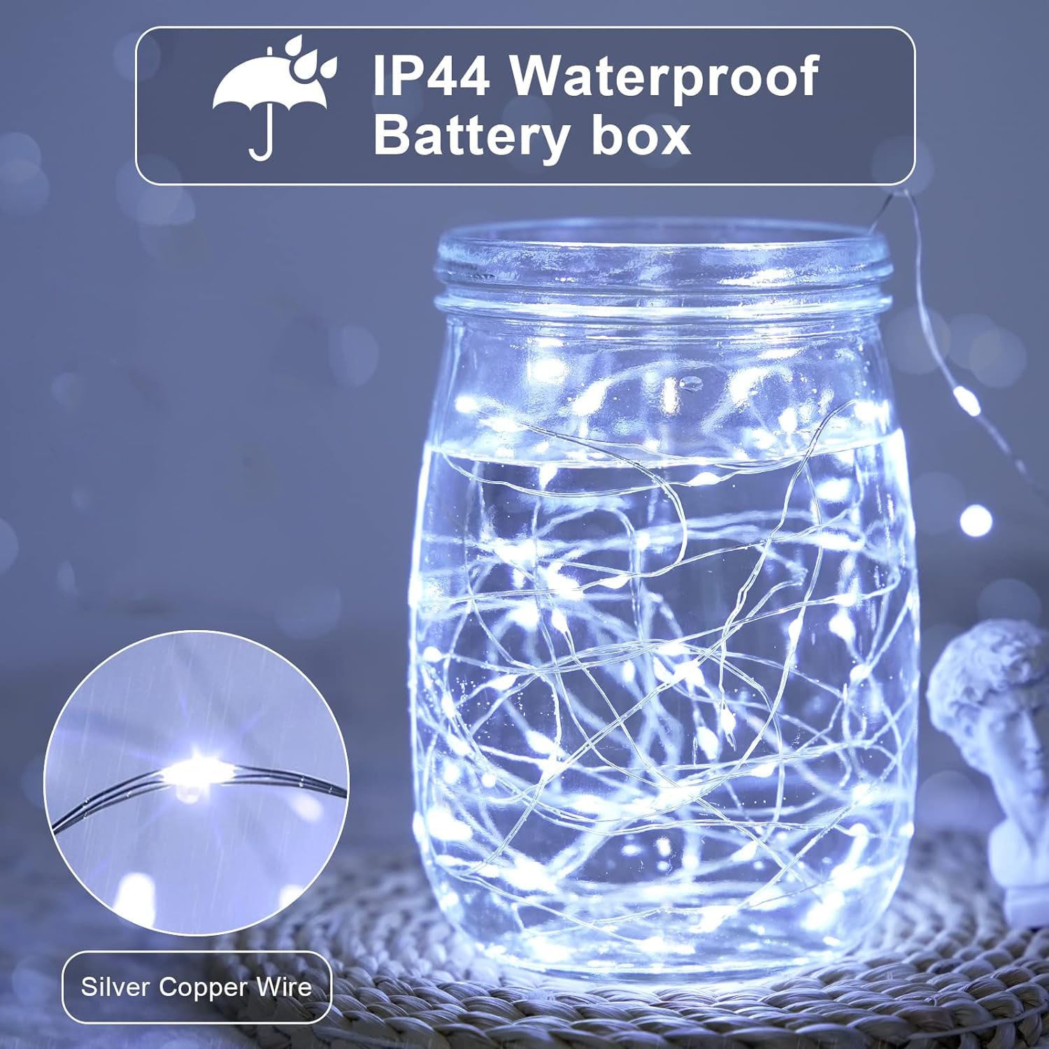 20M 200 LED String Lights - Cool White