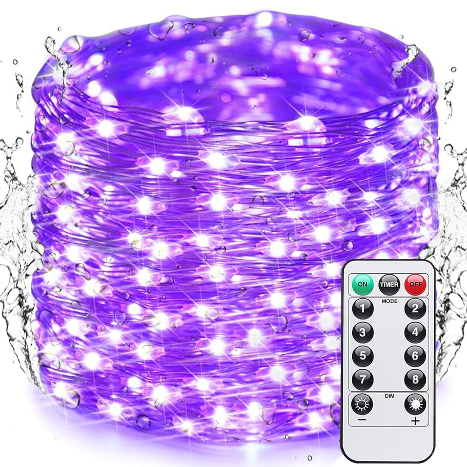 20M 200 LED String Lights - Purple Light