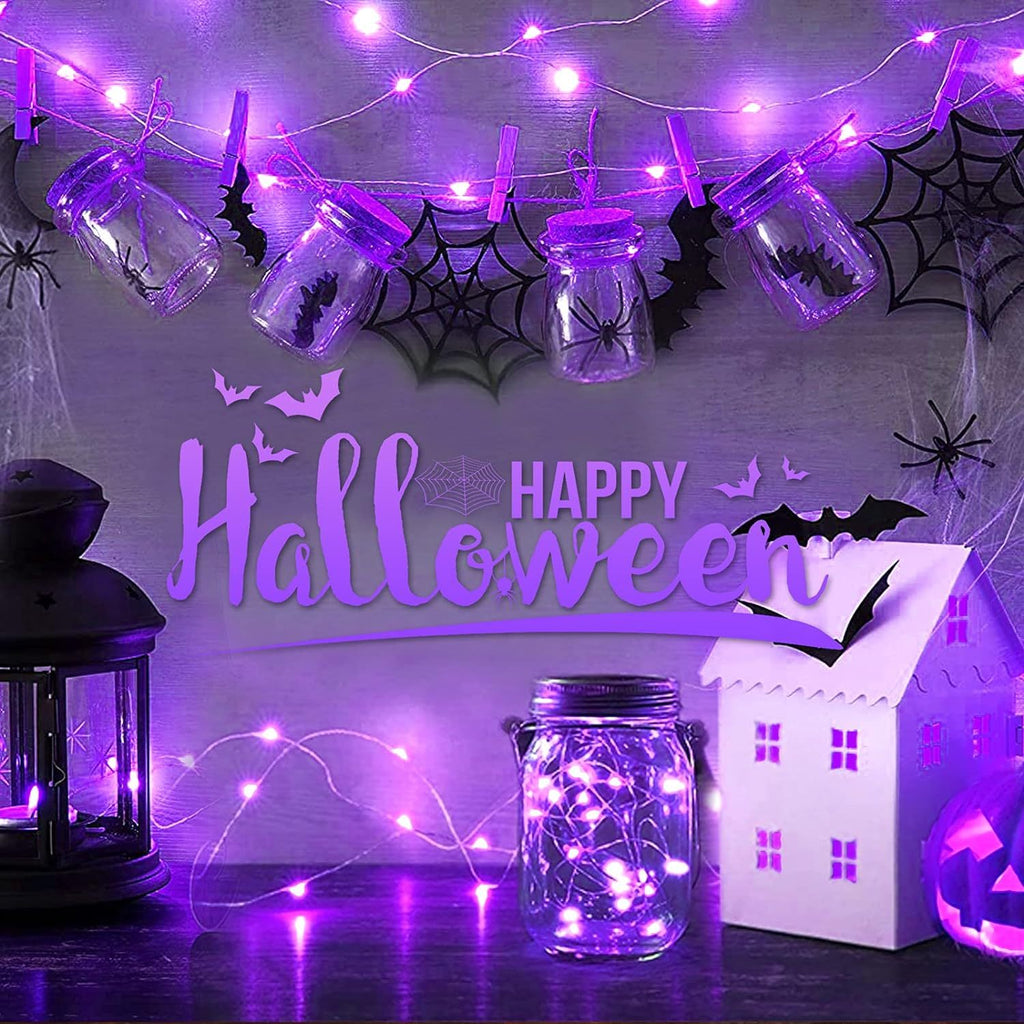 USB Fairy Lights 20M Purple 200 LED Decorative String Lights