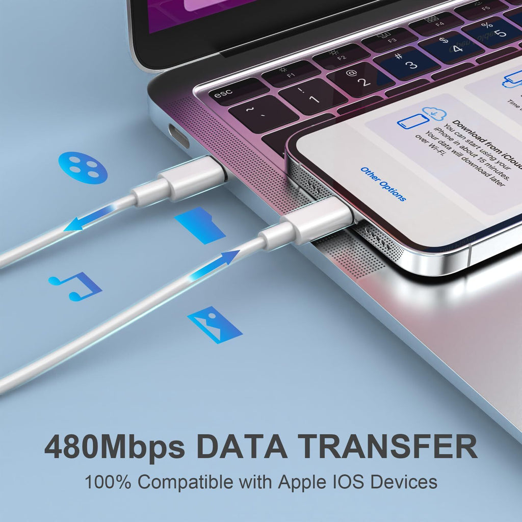 2m USB-C to Lightning Cable