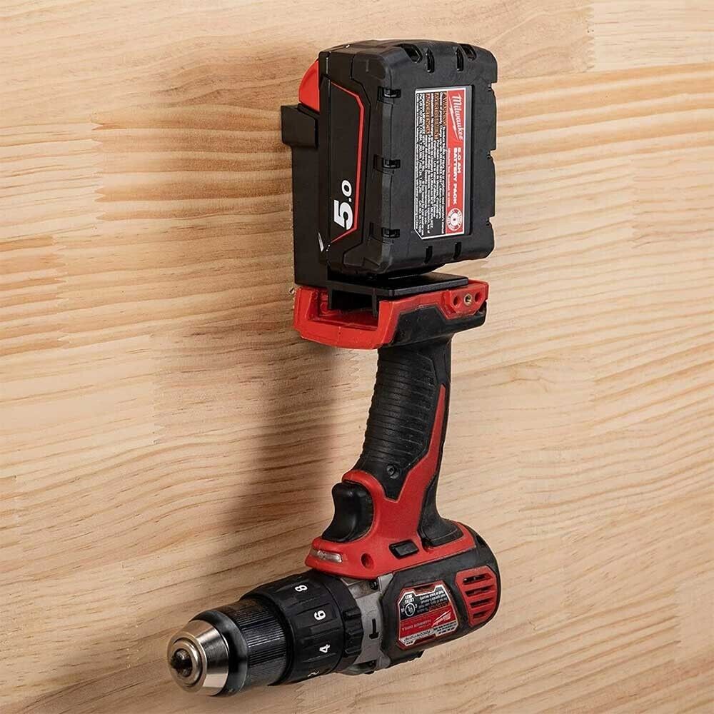 5 Pack 2-in-1 Tool & Battery Holder Compatible with DeWalt Milwaukee