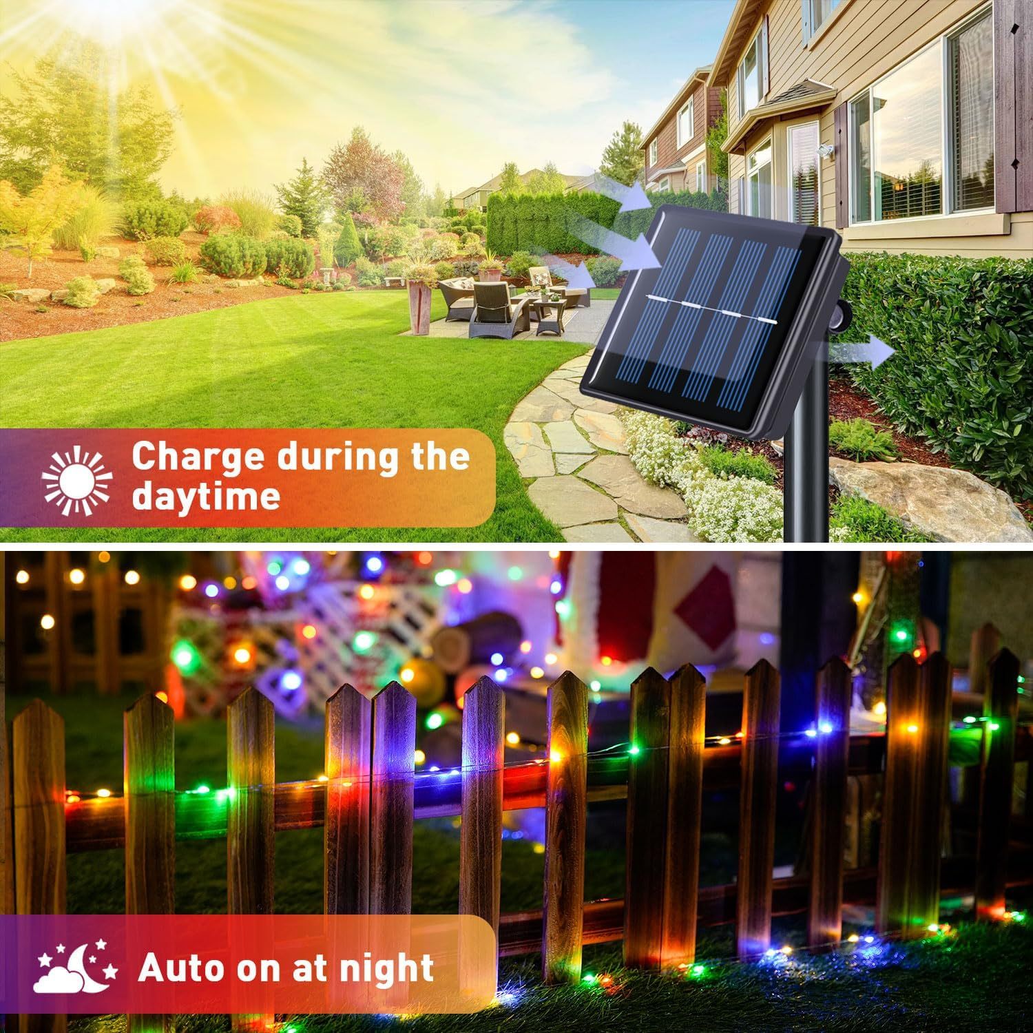 30m 300LEDs Solar String Lights Waterproof Outdoor Solar Garden Fairy String Lights