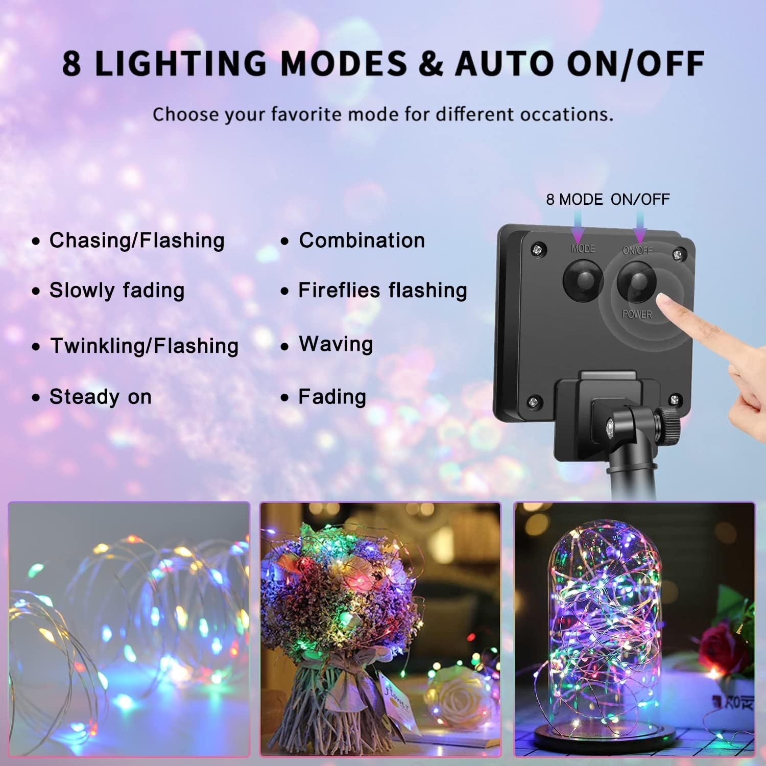 30m 300LEDs Solar String Lights Waterproof Outdoor Solar Garden Fairy String Lights