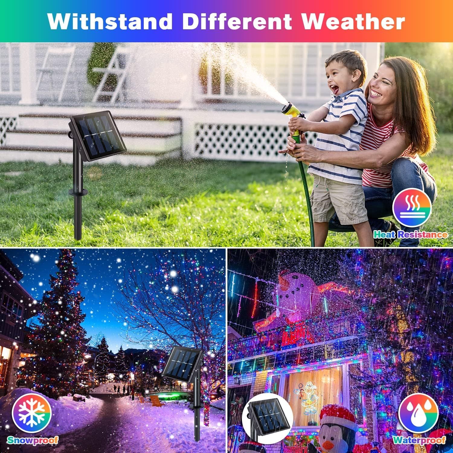 30m 300LEDs Solar String Lights Waterproof Outdoor Solar Garden Fairy String Lights