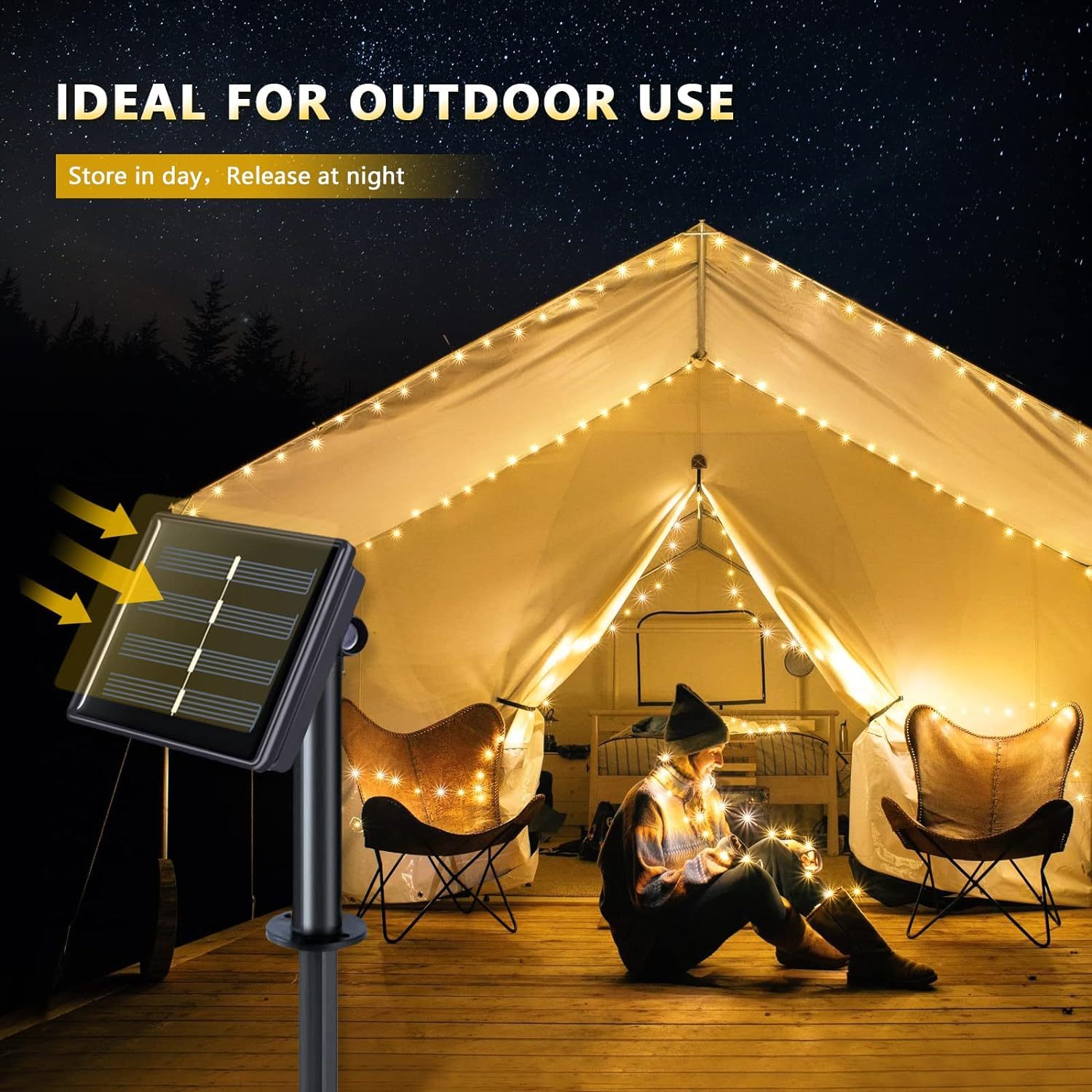 30m 300LEDs Solar String Lights Waterproof Outdoor Solar Garden Fairy String Lights