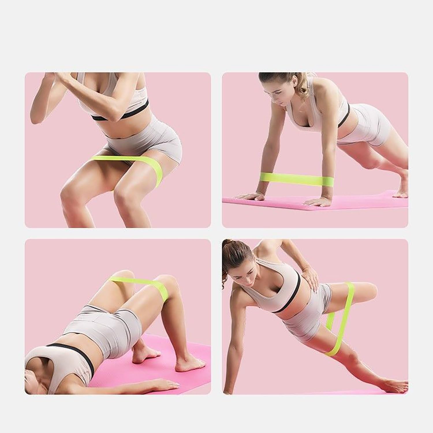 Set of 5 Resistance Bands for Exercise & Strength Training - Premium Elastic Bands for Fitness, Yoga, Pilates, and Home Workouts
