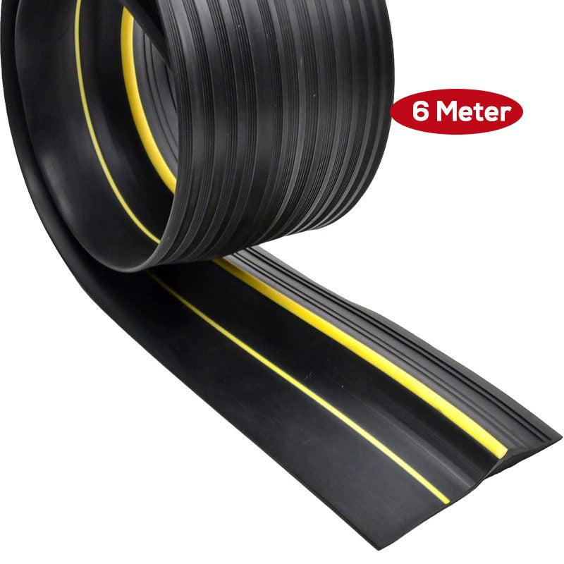 6M Garage Door Seal - Weatherproof Bottom Seal PVC Rubber Garage Door Threshold Seal