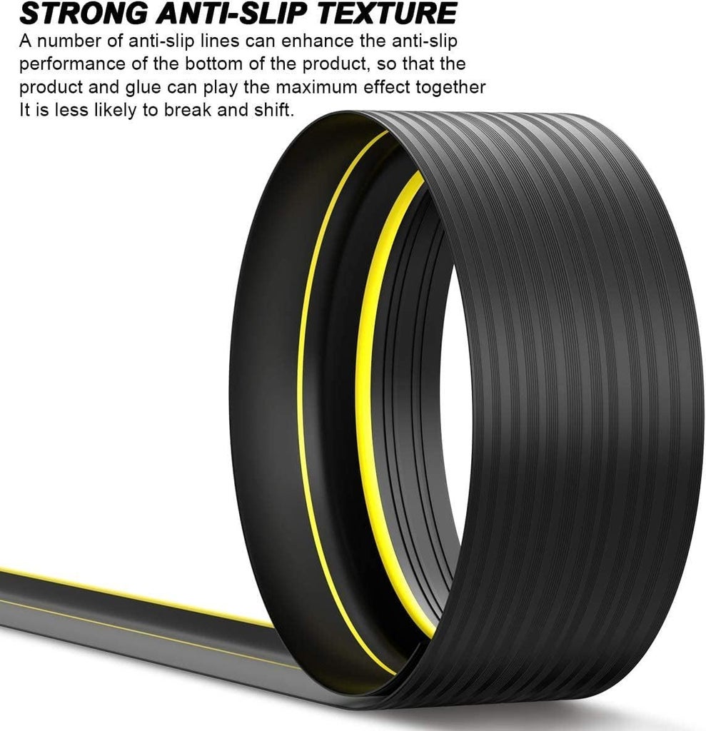 6M Garage Door Seal - Weatherproof Bottom Seal PVC Rubber Garage Door Threshold Seal