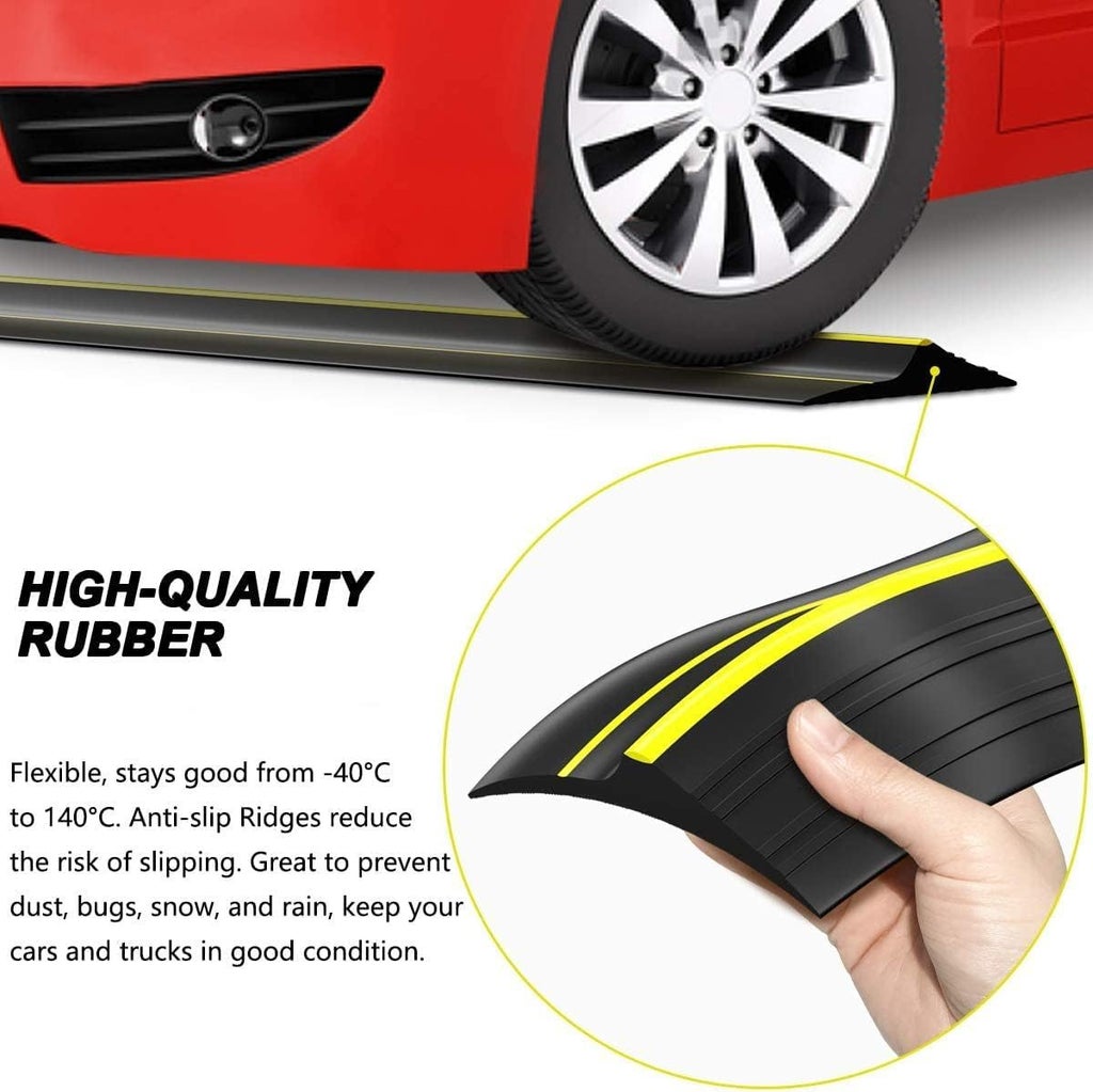6M Garage Door Seal - Weatherproof Bottom Seal PVC Rubber Garage Door Threshold Seal