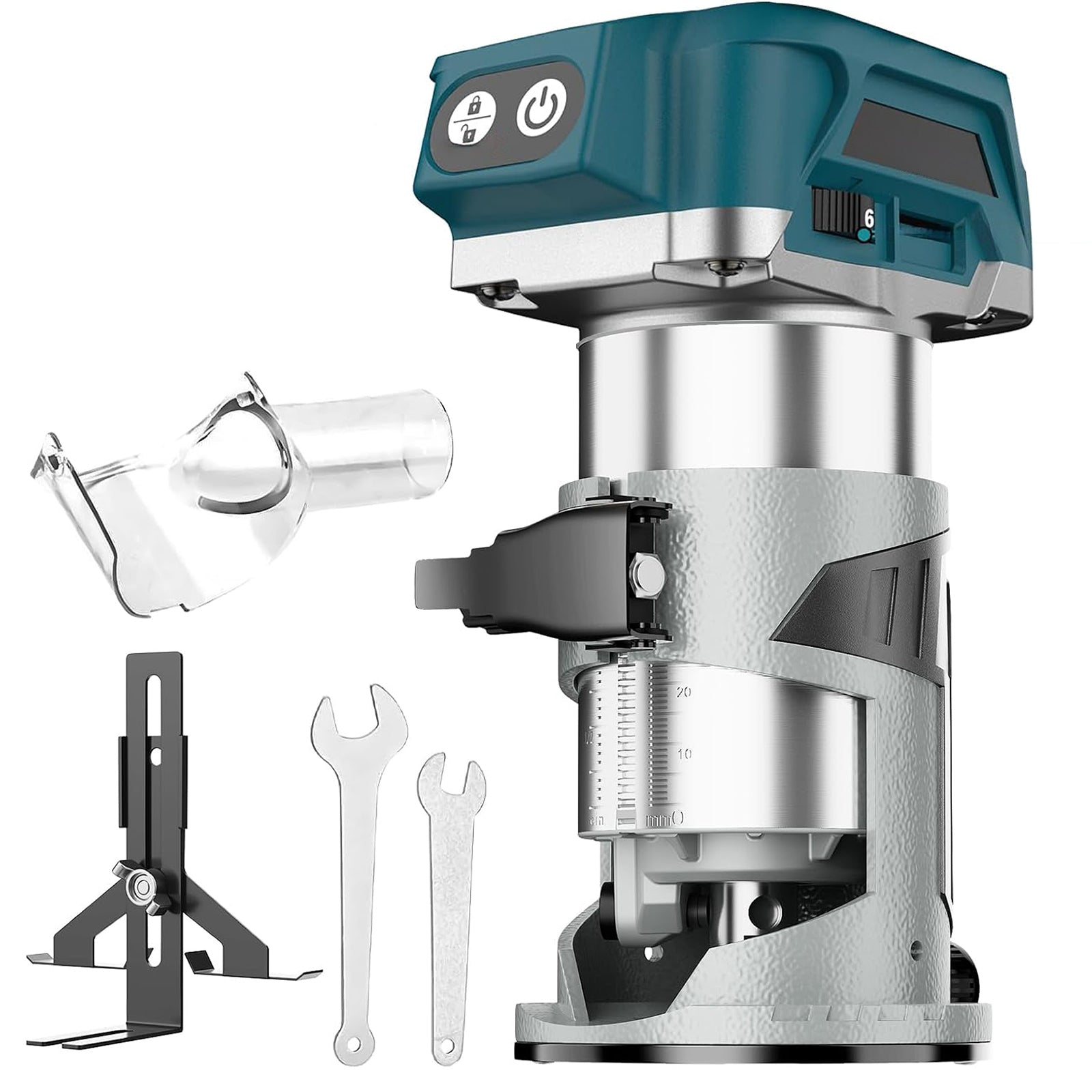 Cordless Trim Router Compatible with Makita 18V Battery 800W Woodworking Tool