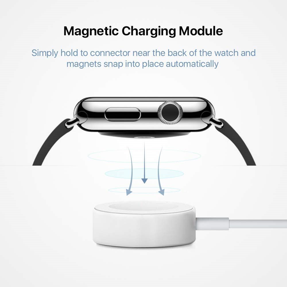 USB A Wireless Charger for Apple Watch (White)