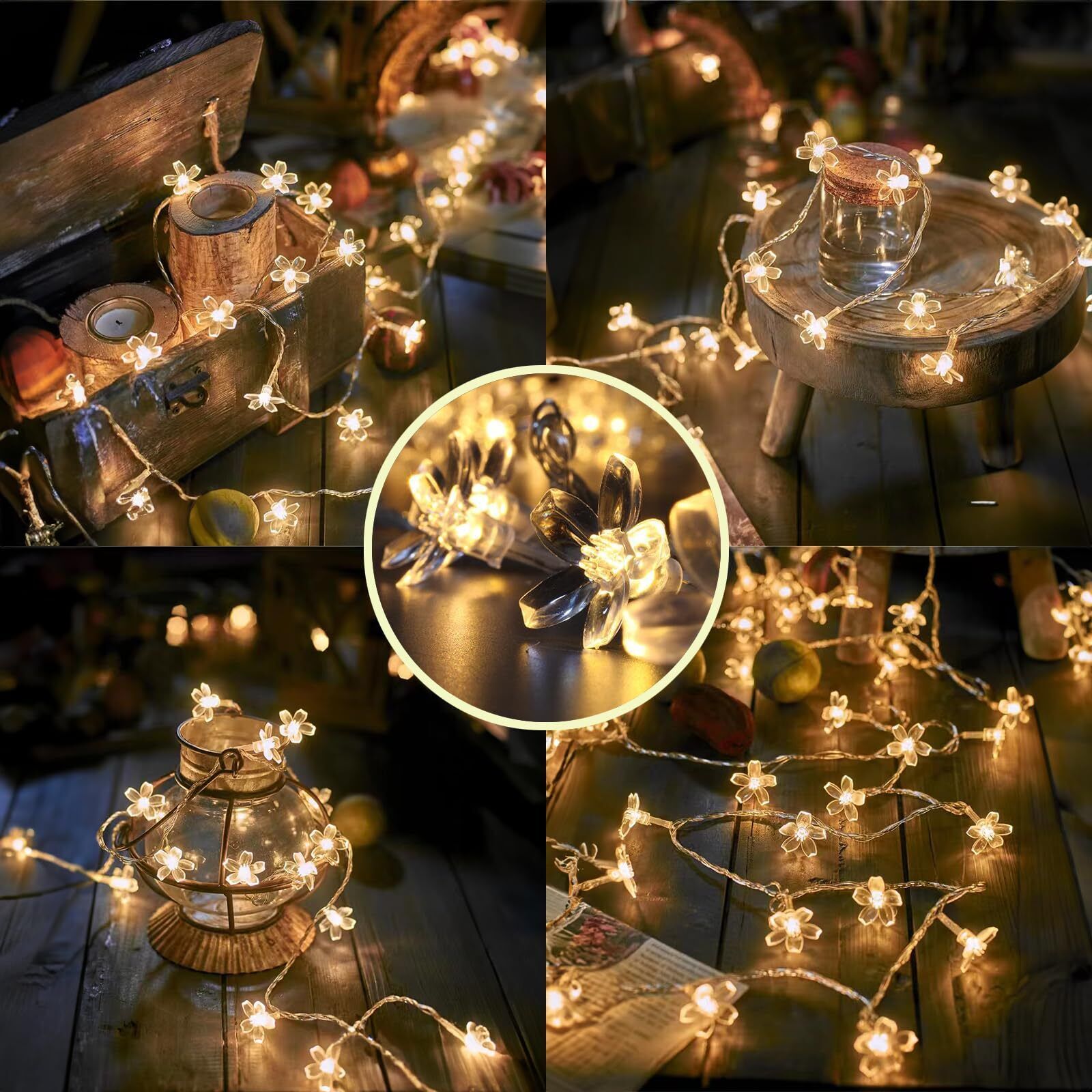 50 LED Cherry Blossom String Fairy Light Christmas Light