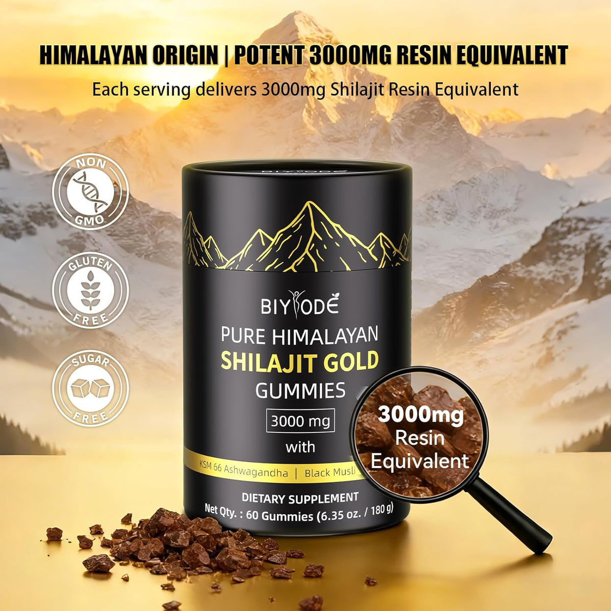 Himalayan Shilajit 60 Gummies