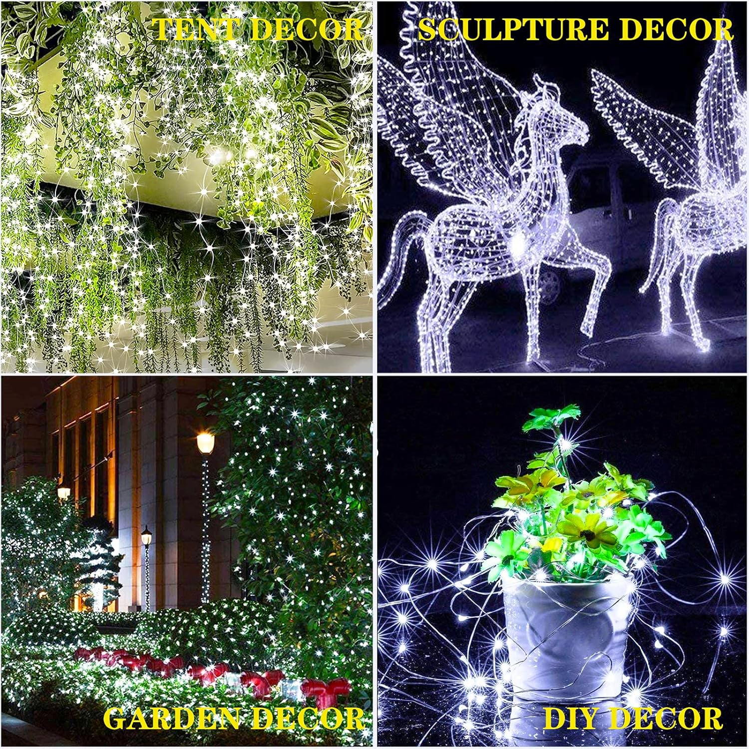 200 LED Waterfall String Fairy Light Christmas Light - Cool White