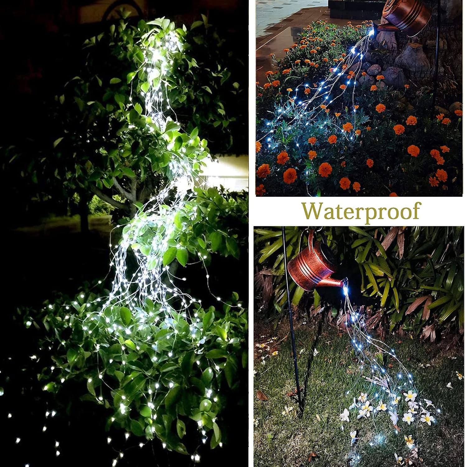 200 LED Waterfall String Fairy Light Christmas Light - Cool White