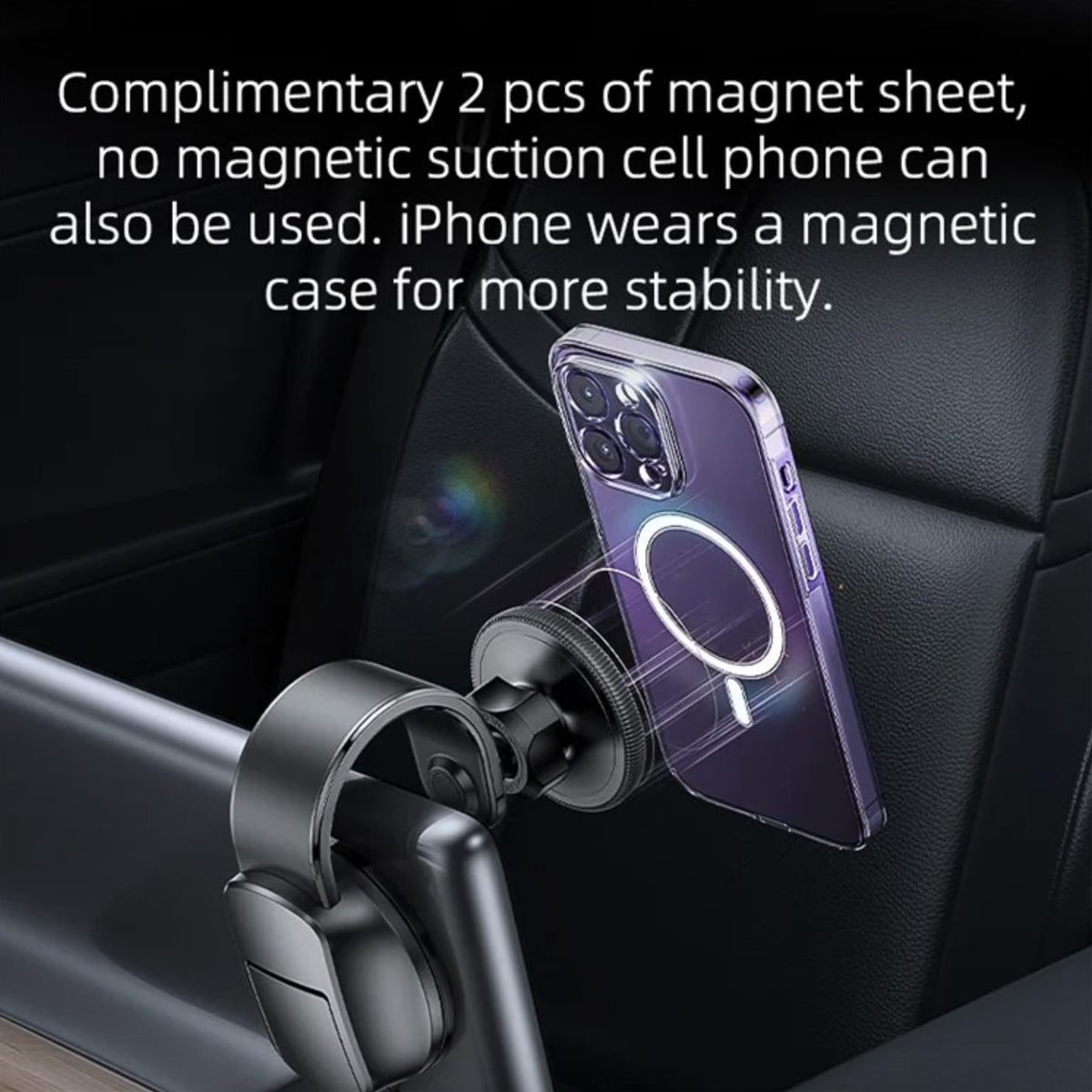 MagSafe Car Phone Holder Dashboard Windscreen Magnetic Phone Mount