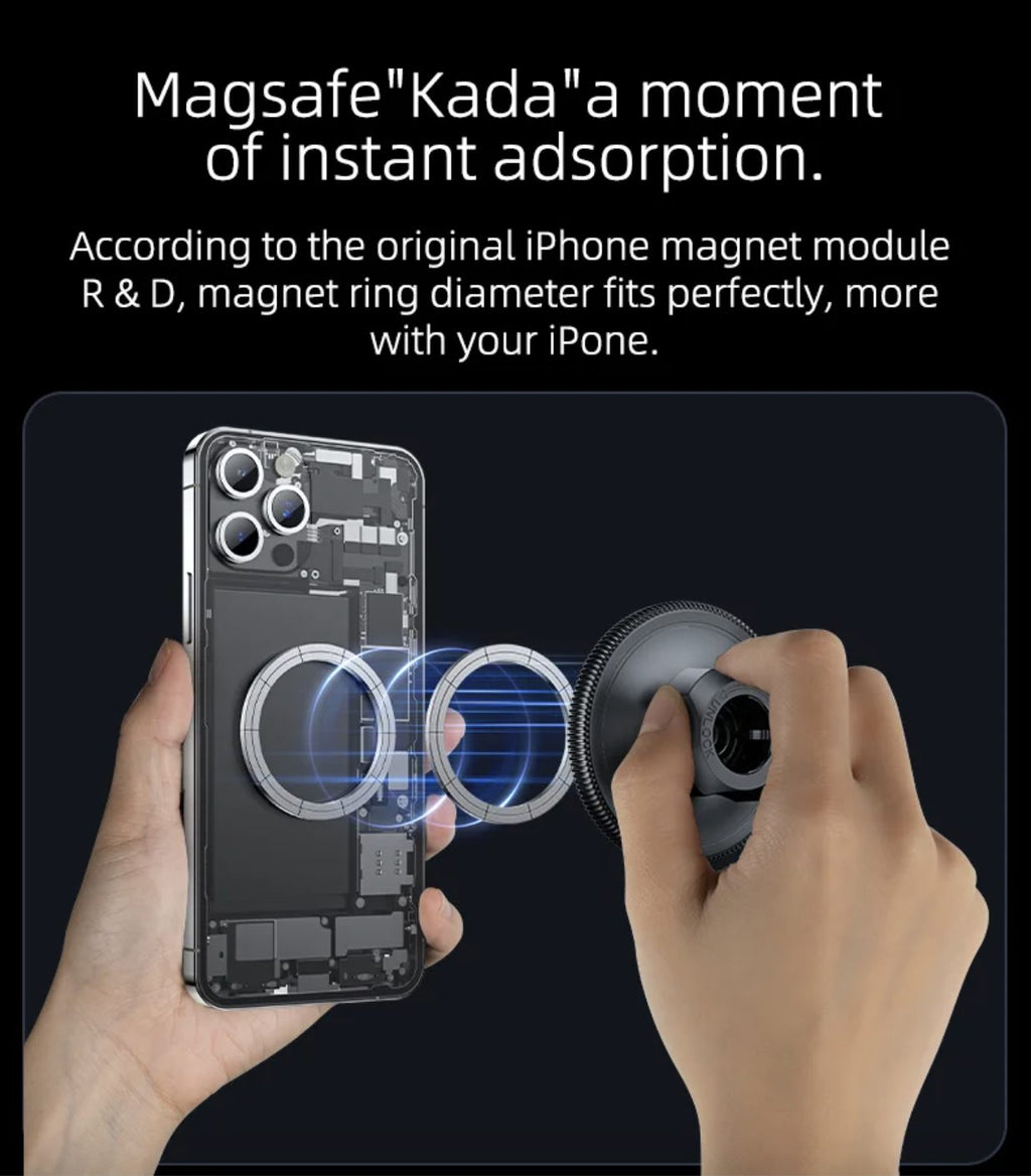 MagSafe Car Phone Holder Dashboard Windscreen Magnetic Phone Mount