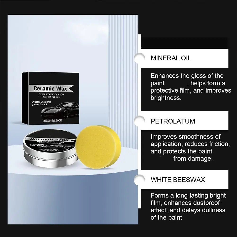 Titanium Ceramic Wax Cream Car Coating Polishing Wax Polishing Detailing Protection