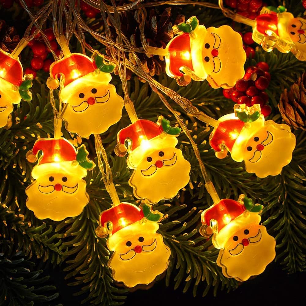 4.5M 30LEDs Christmas Fairy String Lights Christmas Tree Santa Lights Indoor Outdoor Xmas Decorations