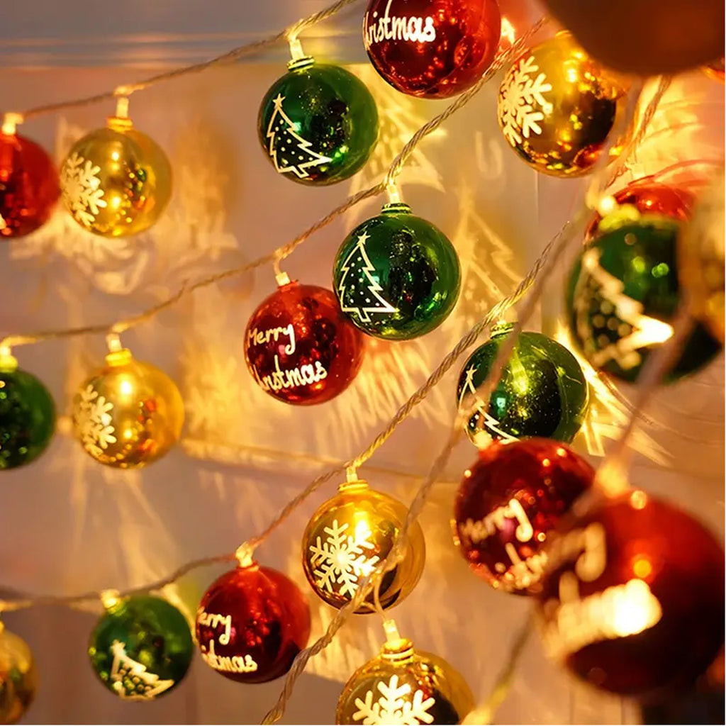 6M 40LEDs Christmas Fairy String Lights Christmas Tree Ball Lights Indoor Outdoor Xmas Decorations