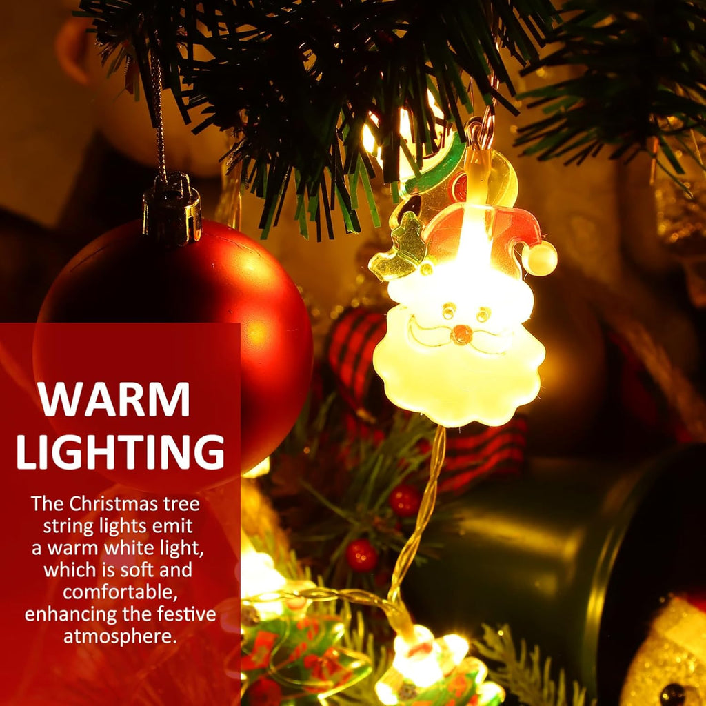 6M 40LEDs Christmas Fairy String Lights Christmas Tree Santa Lights Indoor Outdoor Xmas Decorations