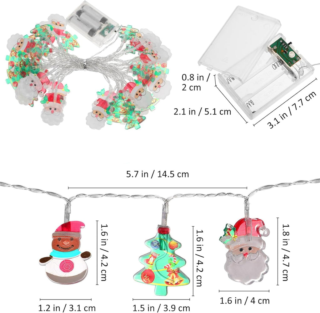 6M 40LEDs Christmas Fairy String Lights Christmas Tree Santa Lights Indoor Outdoor Xmas Decorations