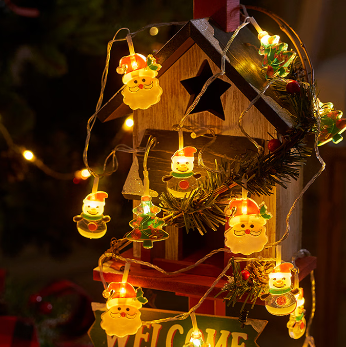 6M 40LEDs Christmas Fairy String Lights Christmas Tree Santa Lights Indoor Outdoor Xmas Decorations