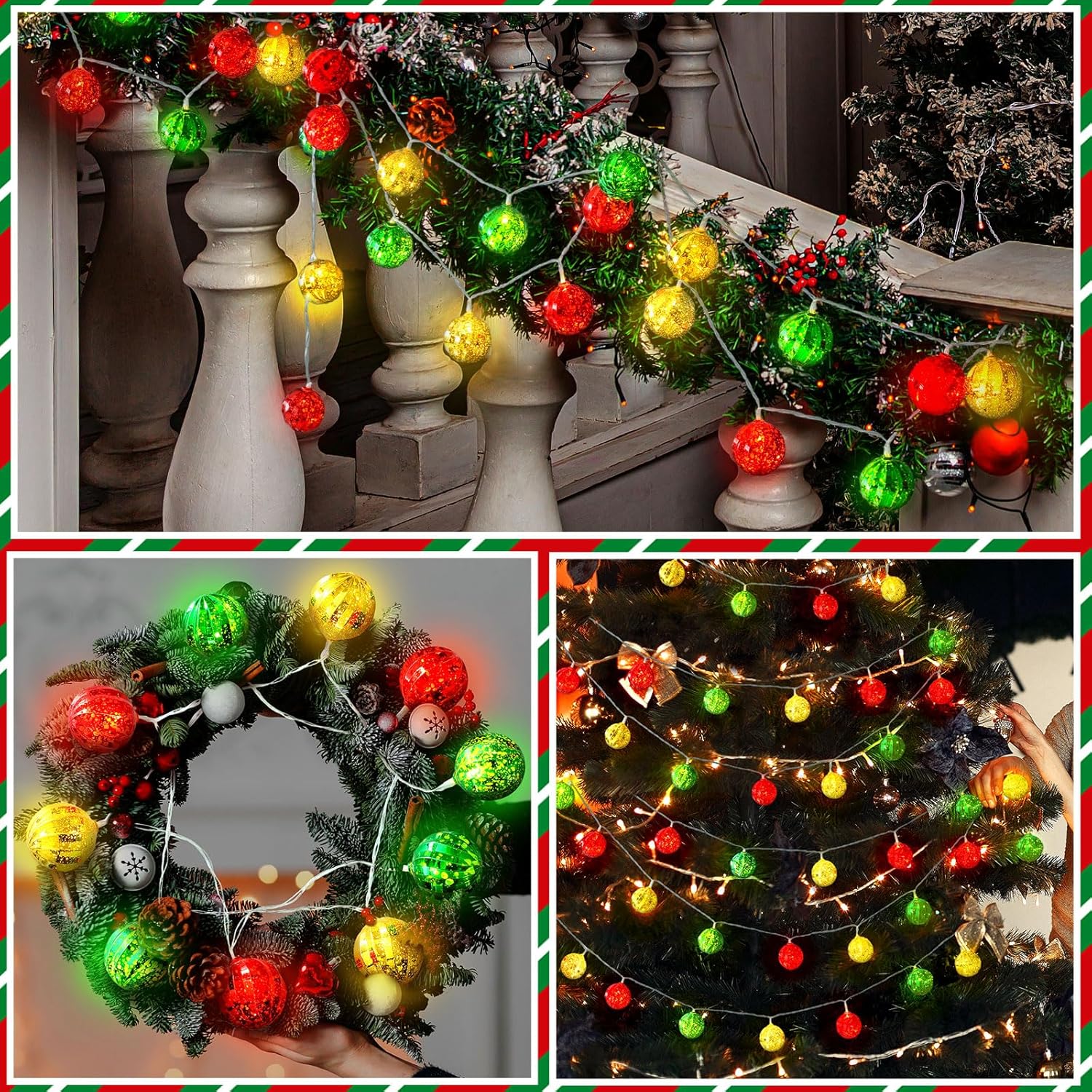 3M 20LEDs Christmas Fairy String Lights Christmas Tree Ball Lights Indoor Outdoor Xmas Decorations