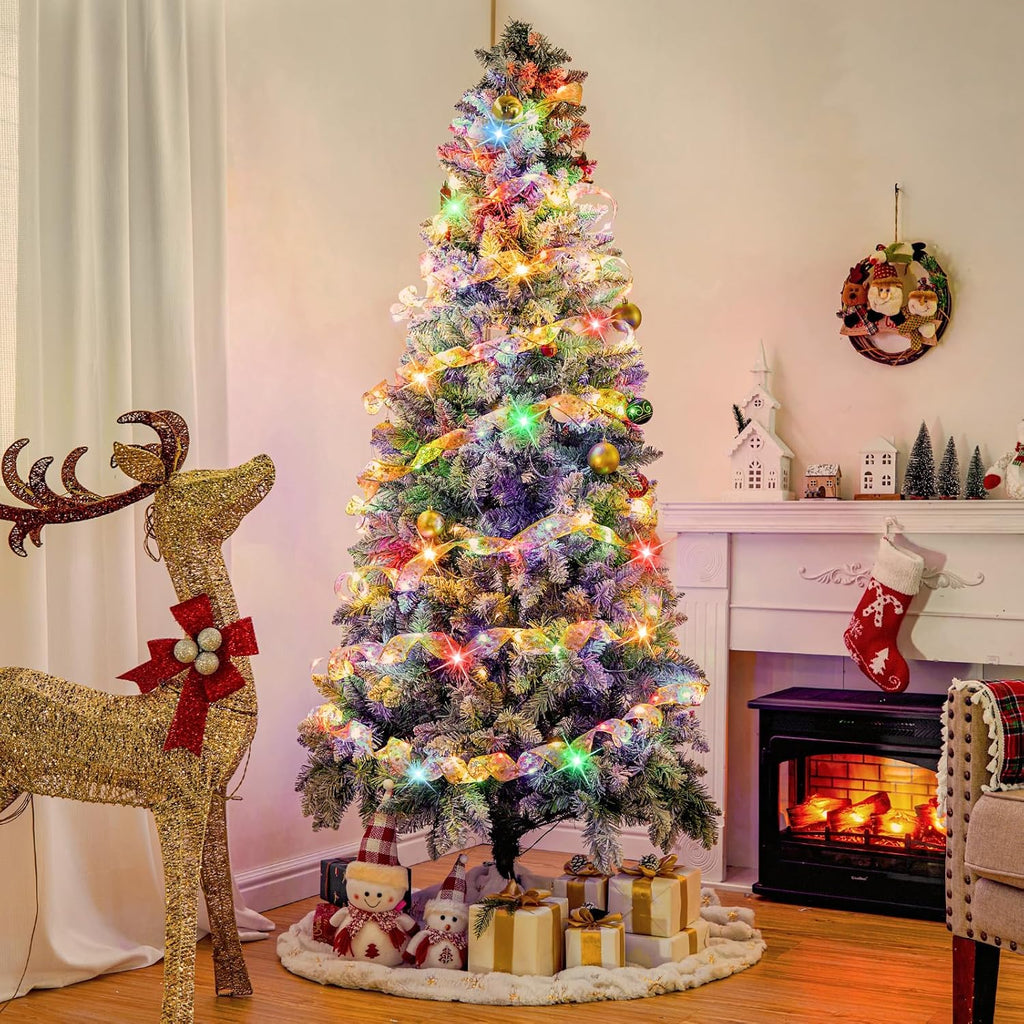 5M LED Christmas Tree Ribbon Bow Xmas Light