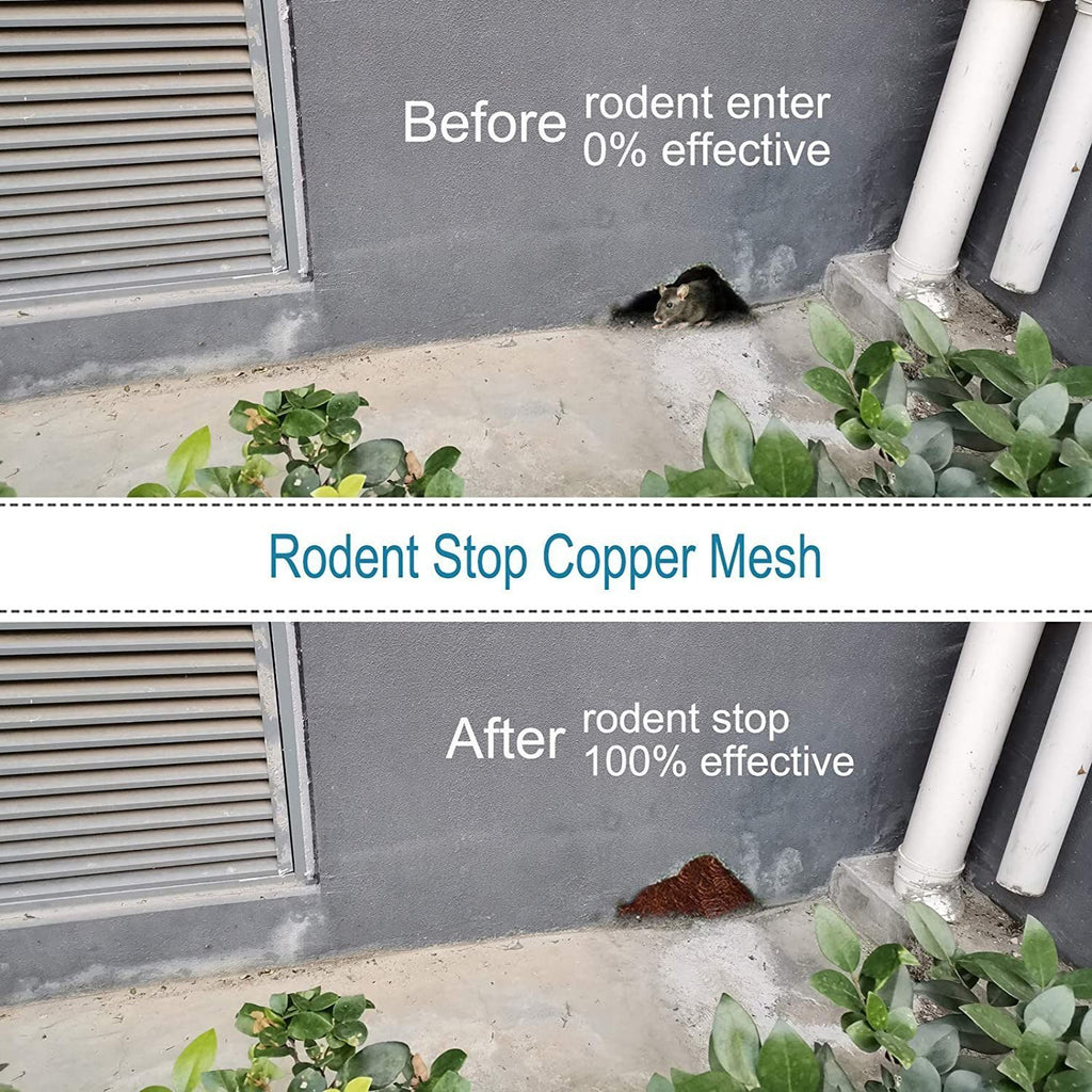 12m Fine Wire Mesh Roll Pure Copper Mesh Rodent Pest Control