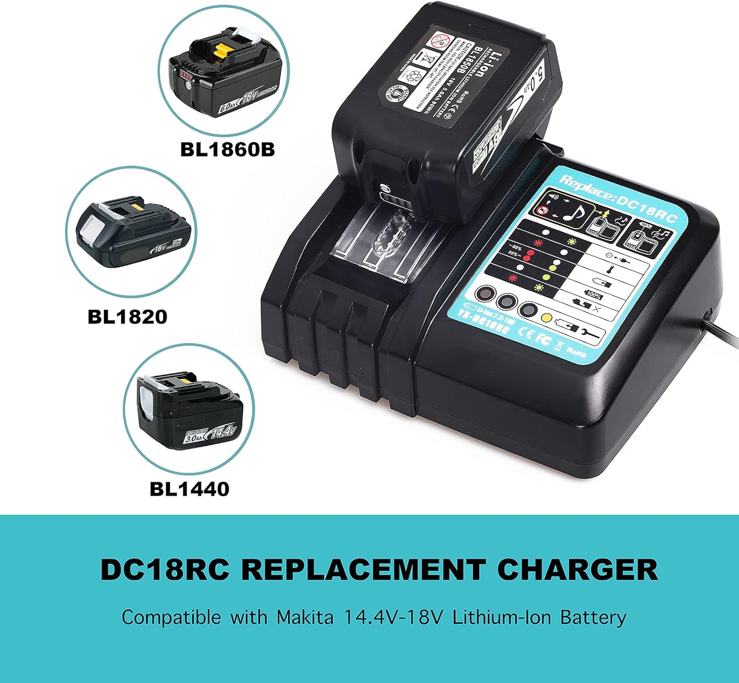 Replacement Makita Battery Charger 18V