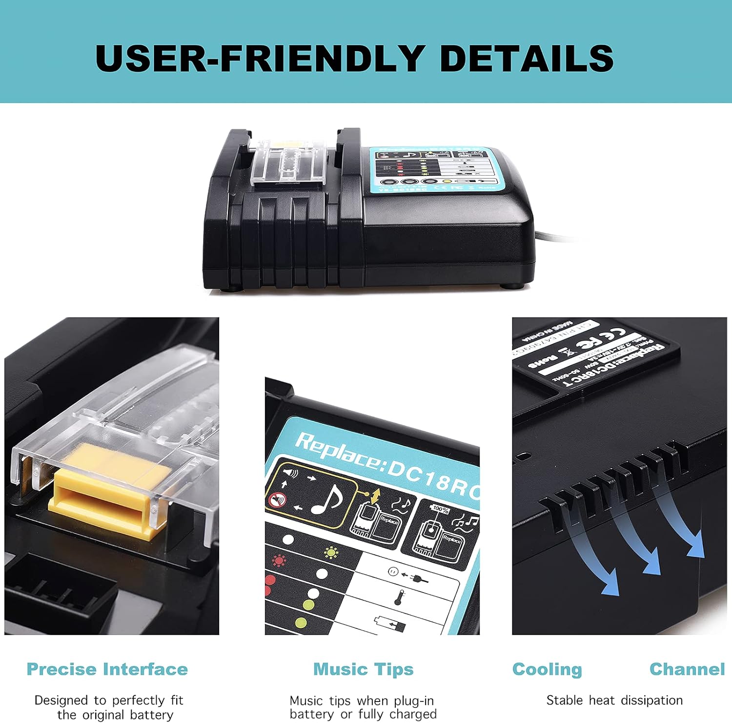 Replacement Makita Battery Charger 18V