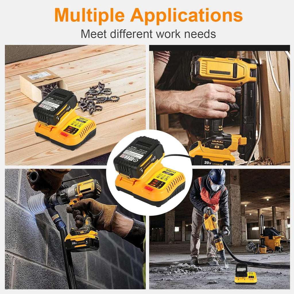 Battery Charger for Dewalt Dcb112 12V - 20V Replacement