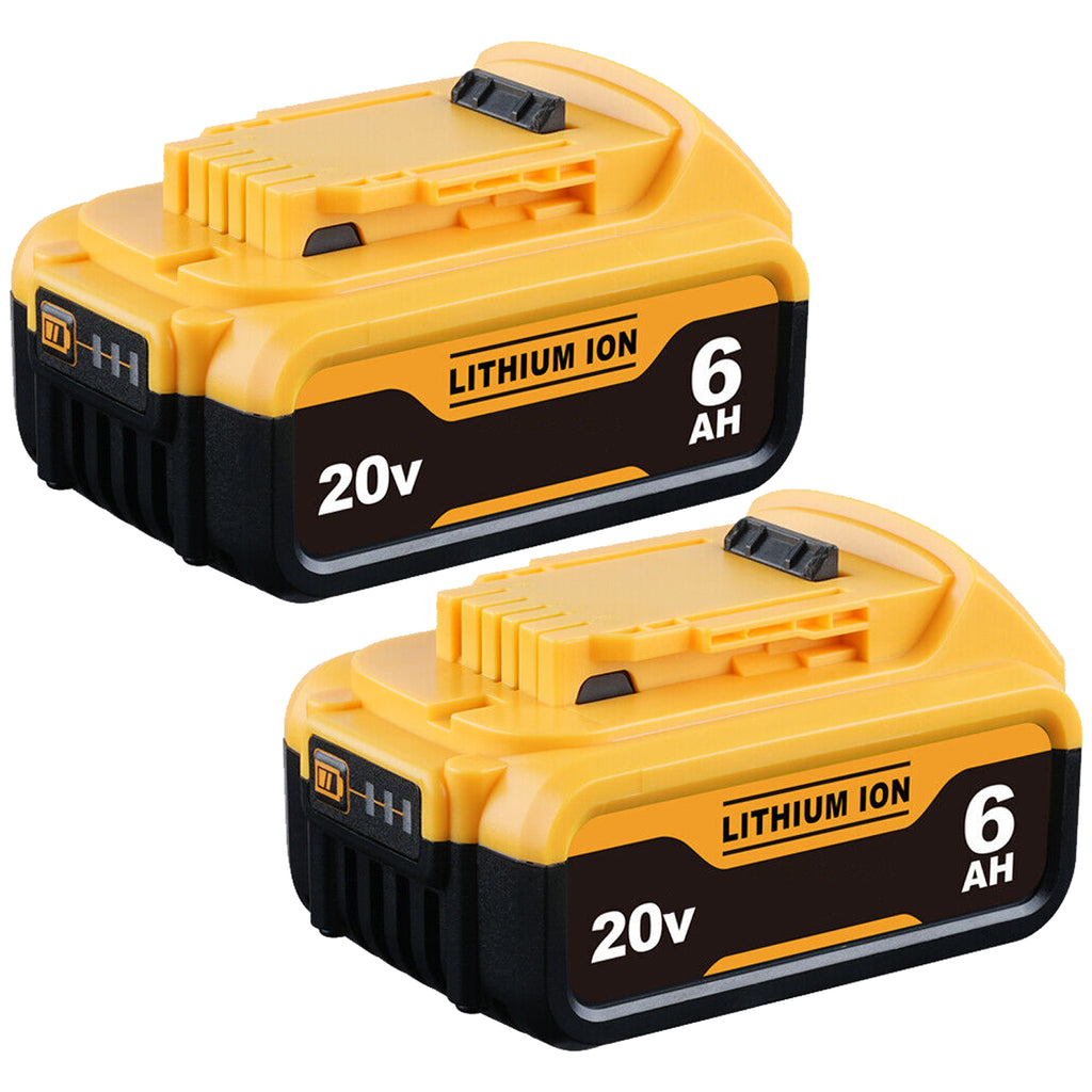 2X DeWalt 20/18V Battery compatible Replacement 6.0Ah