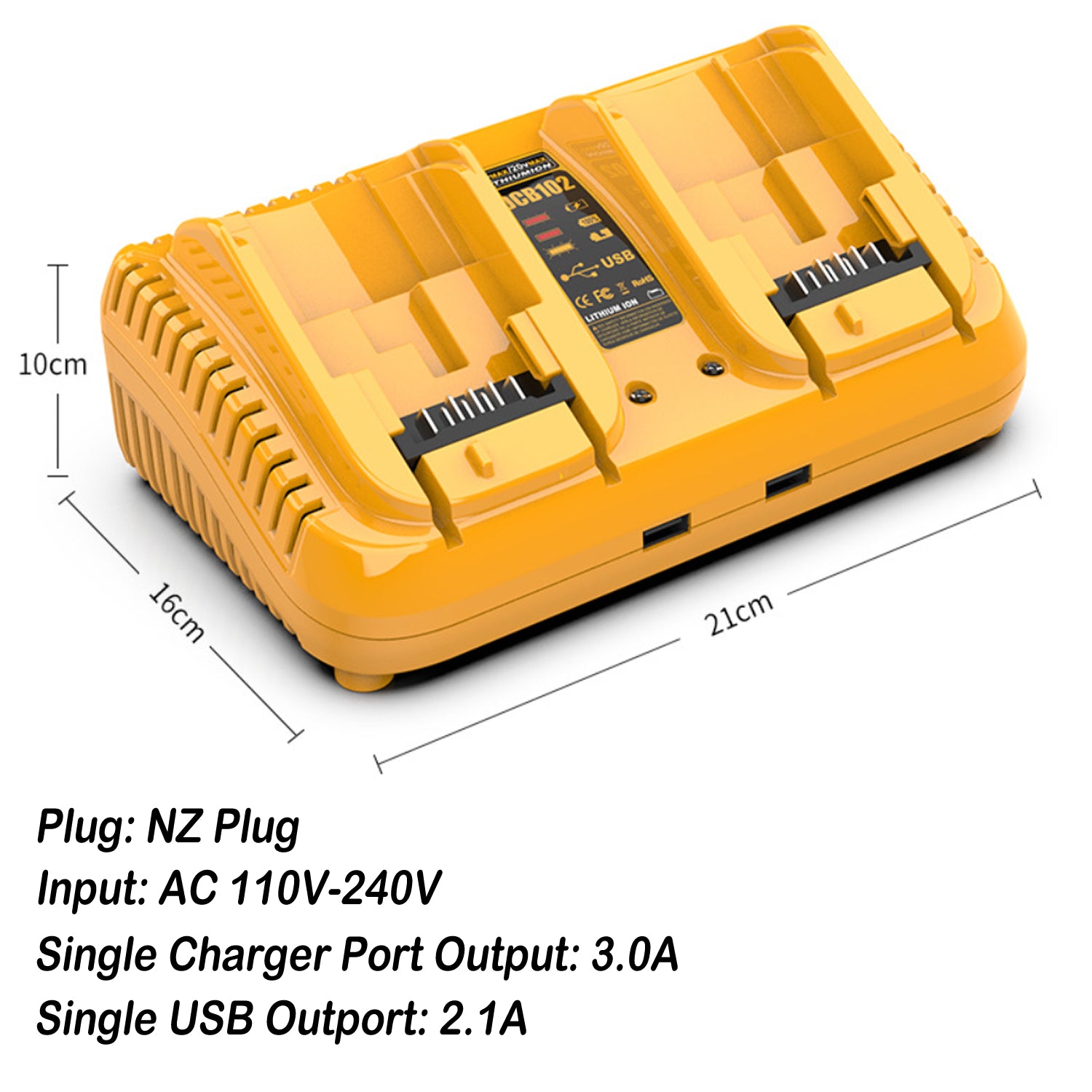 Replacement Dewalt Battery Charger DCB102