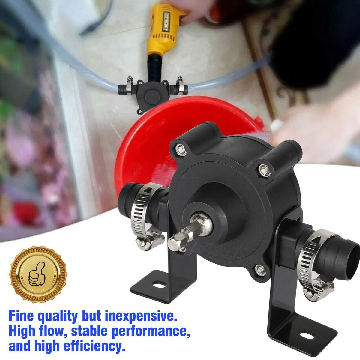 Electric Water Drill Pump Self Priming Water Transfer Pump Mini Water Pump