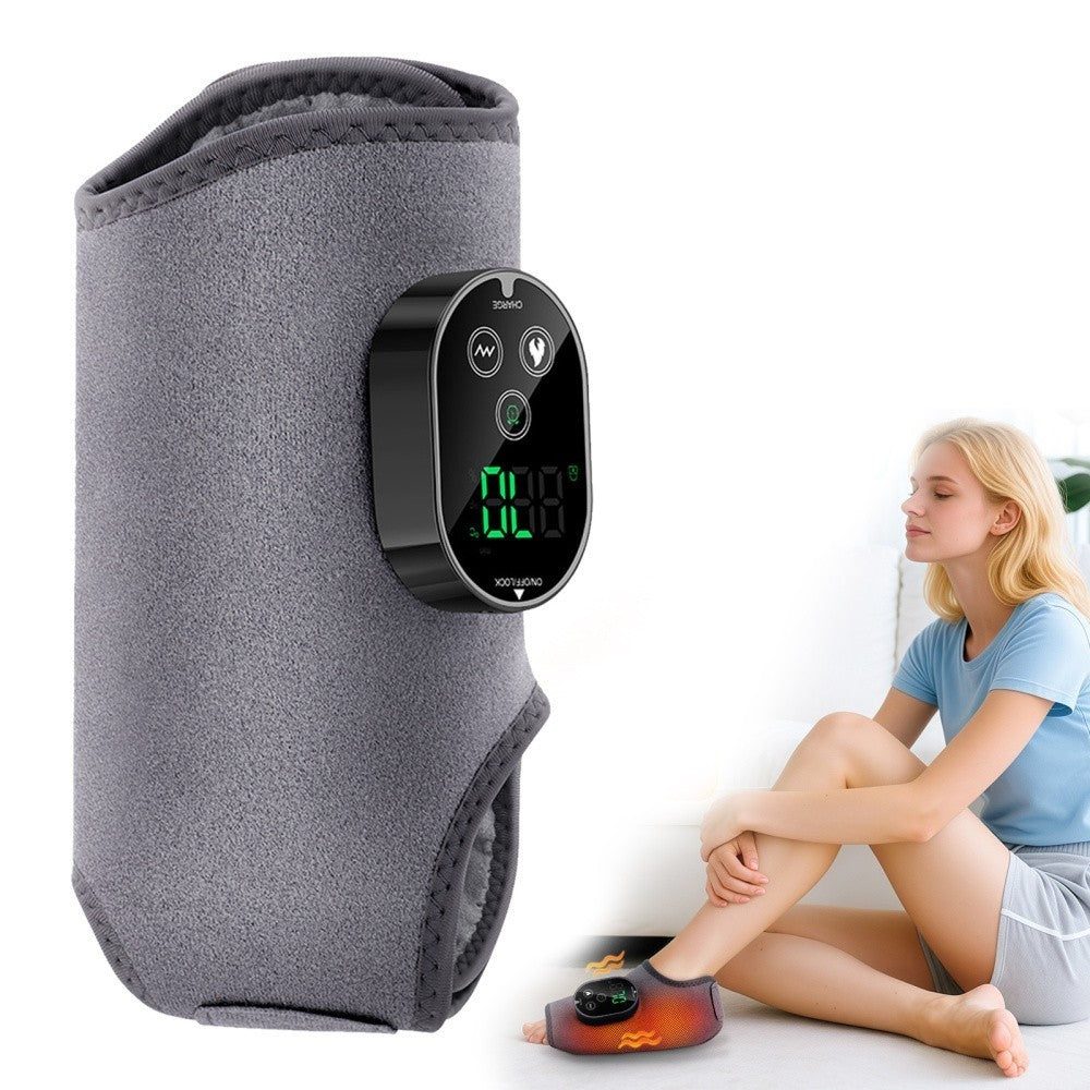 Electric Foot Ankle Vibration Massager Joint Pain Relief Infrared Hot Compress Rechargeable