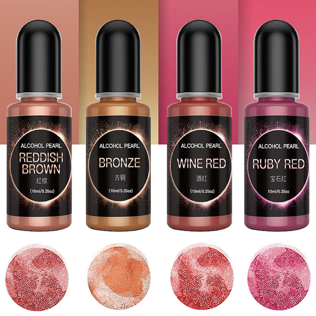 12pcs Epoxy Resin Pigment Set - Alcohol Liquid Colorant Dye