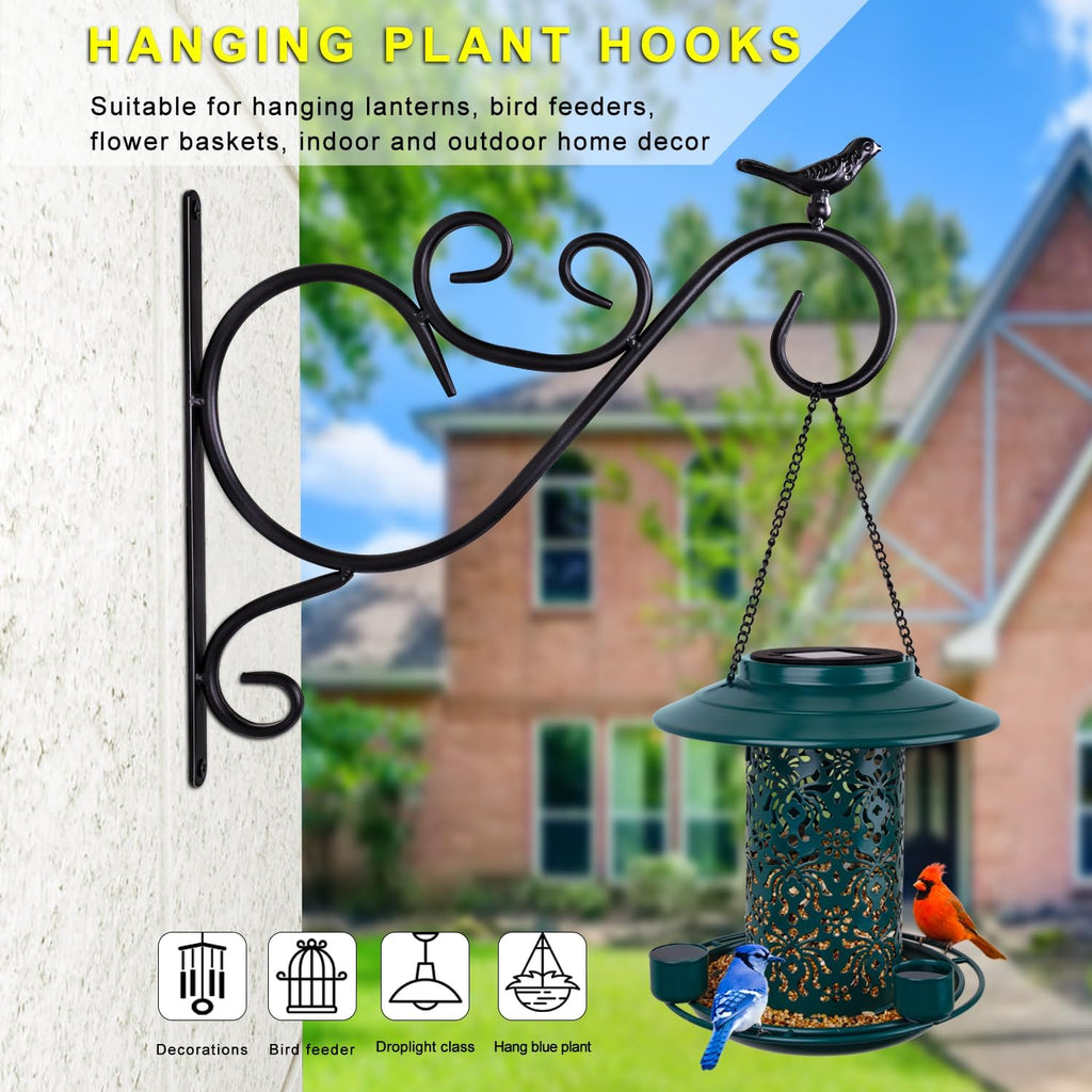 2Pcs Iron Plant Hooks Duty Plant Hooks for Wall Plant Hangers Outdoor for Outside