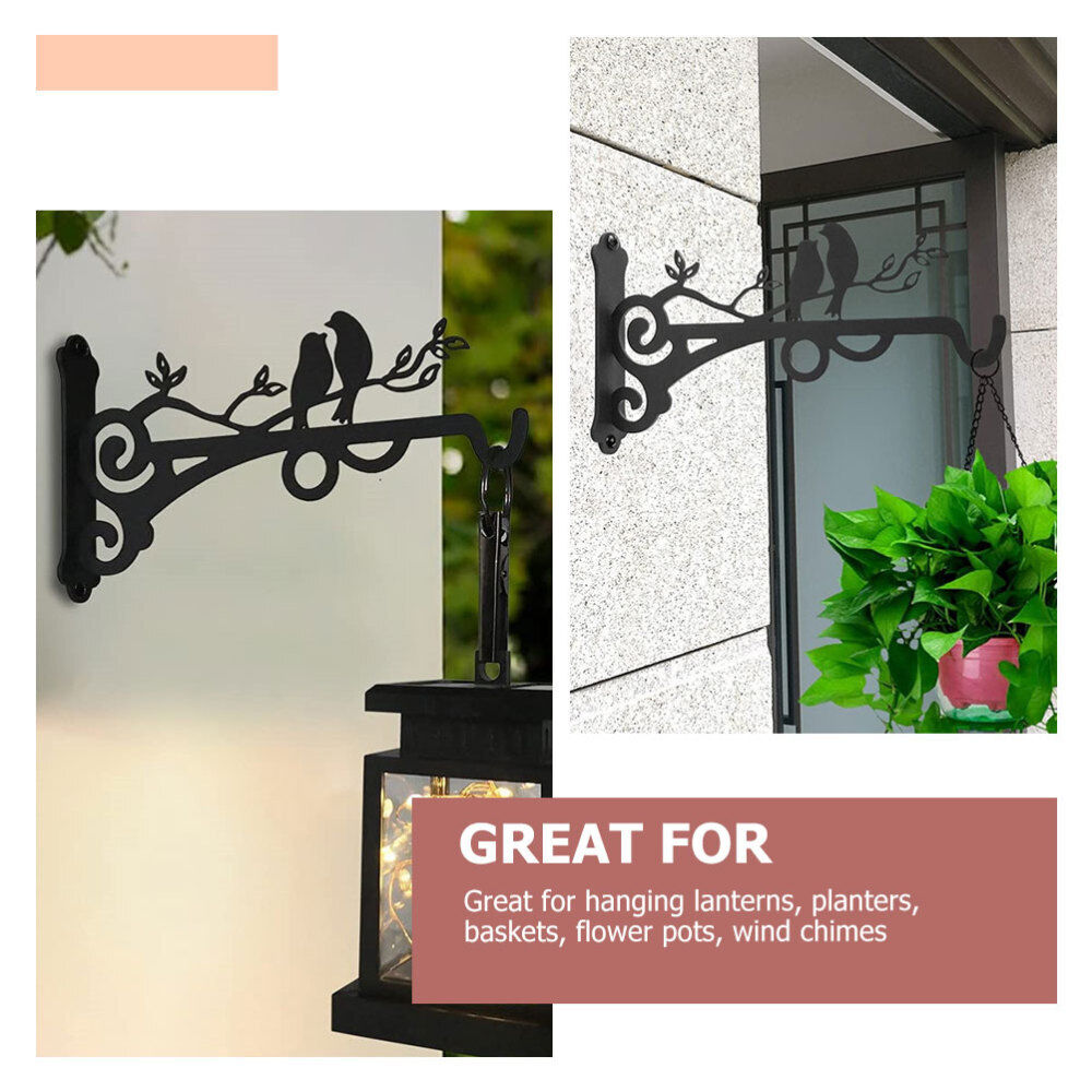 2Pcs Hanging Plant Bracket Planter Outdoor Hook