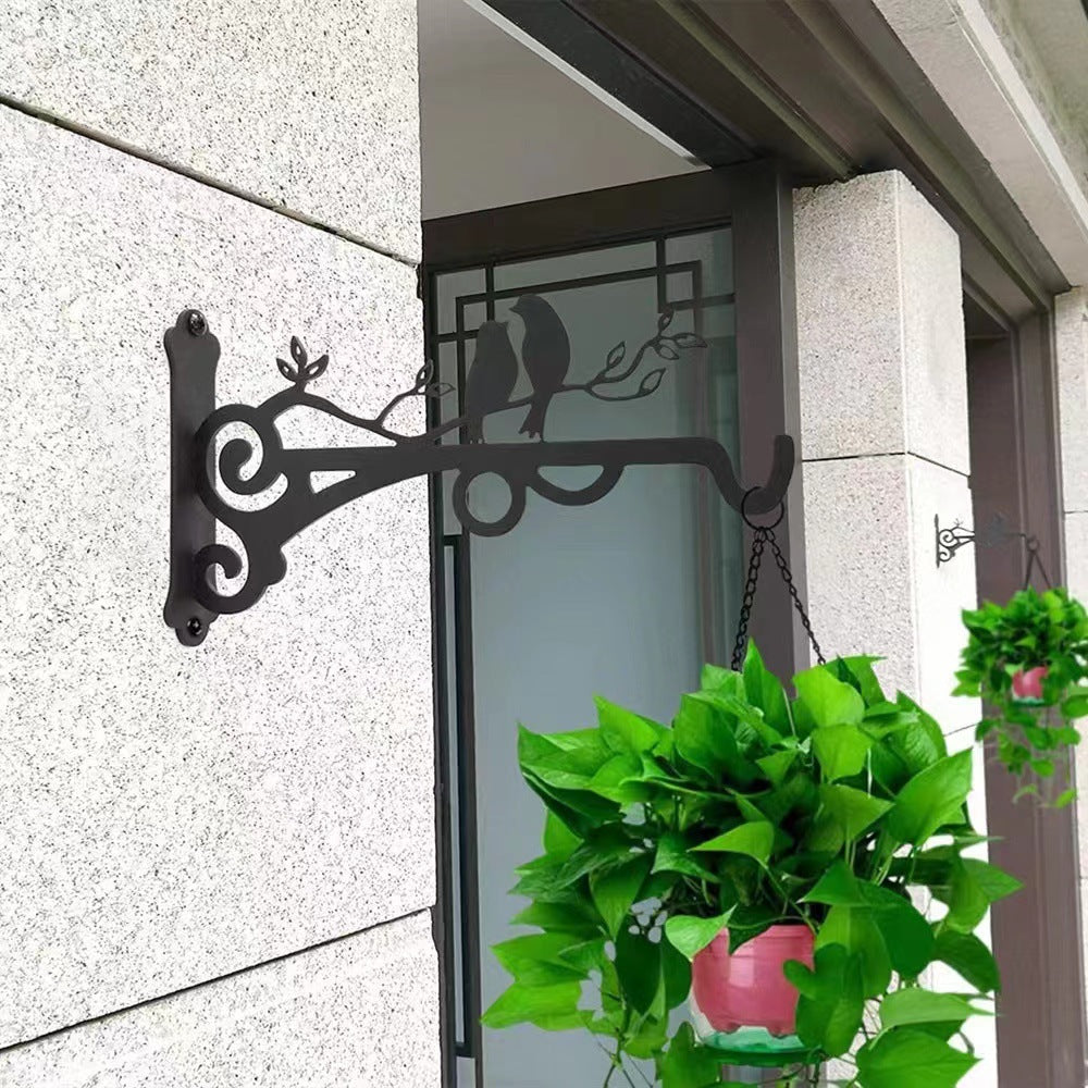 2 Pcs Wall Mounted Plant Hanger Heavy Duty Outdoor Balcony Hanging Basket