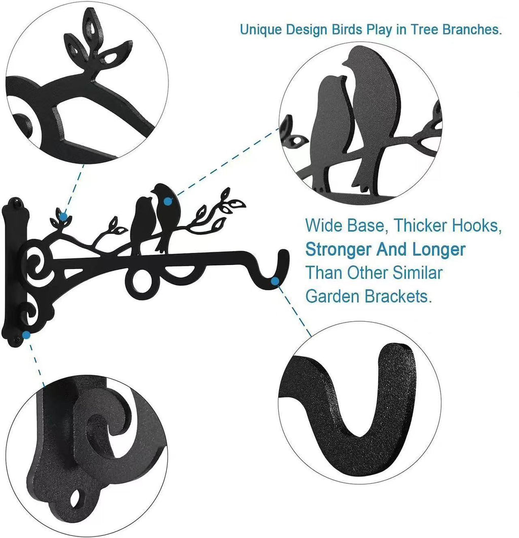 2Pcs Hanging Plant Bracket Planter Outdoor Hook