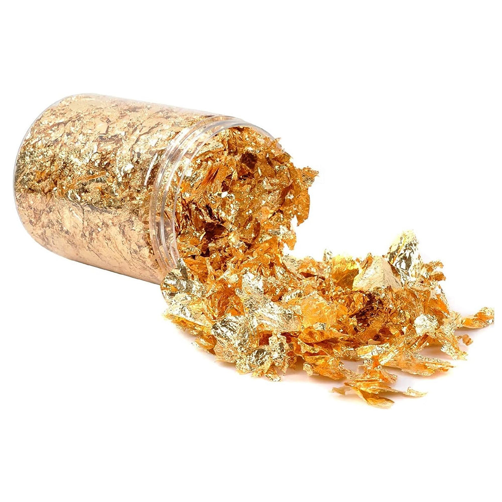 10g Gold Foil Flakes Metallic Leaf for Resin Nail Art Crafts