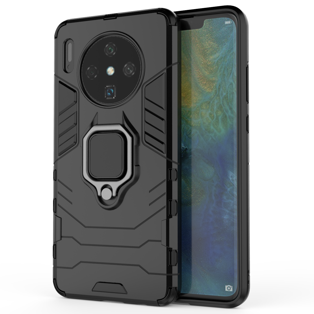 Huawei Mate 30 Rugged Tough Case Shockproof Hybrid Cover BLACK